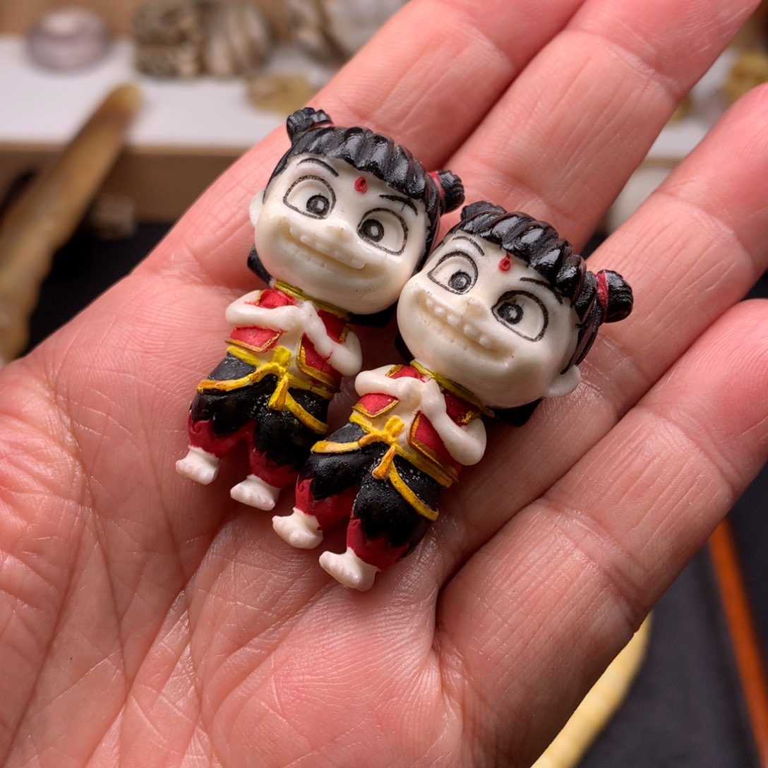 其他鹿骨鹿角挂饰一对