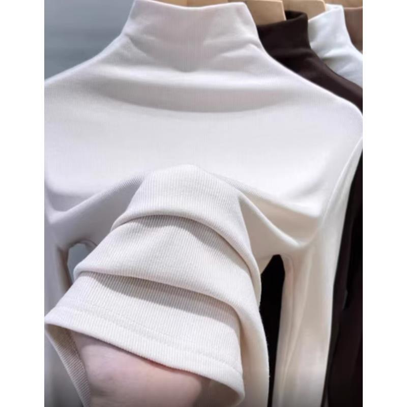 021打底（图片以直播间实物为准) 高领打底衫秋冬长袖T恤上衣五色