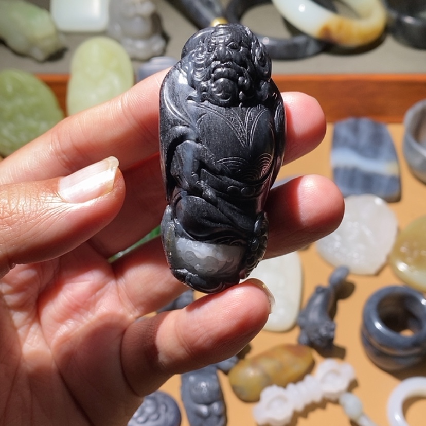 【闪购商品】和田玉挂件未镶嵌万****凭