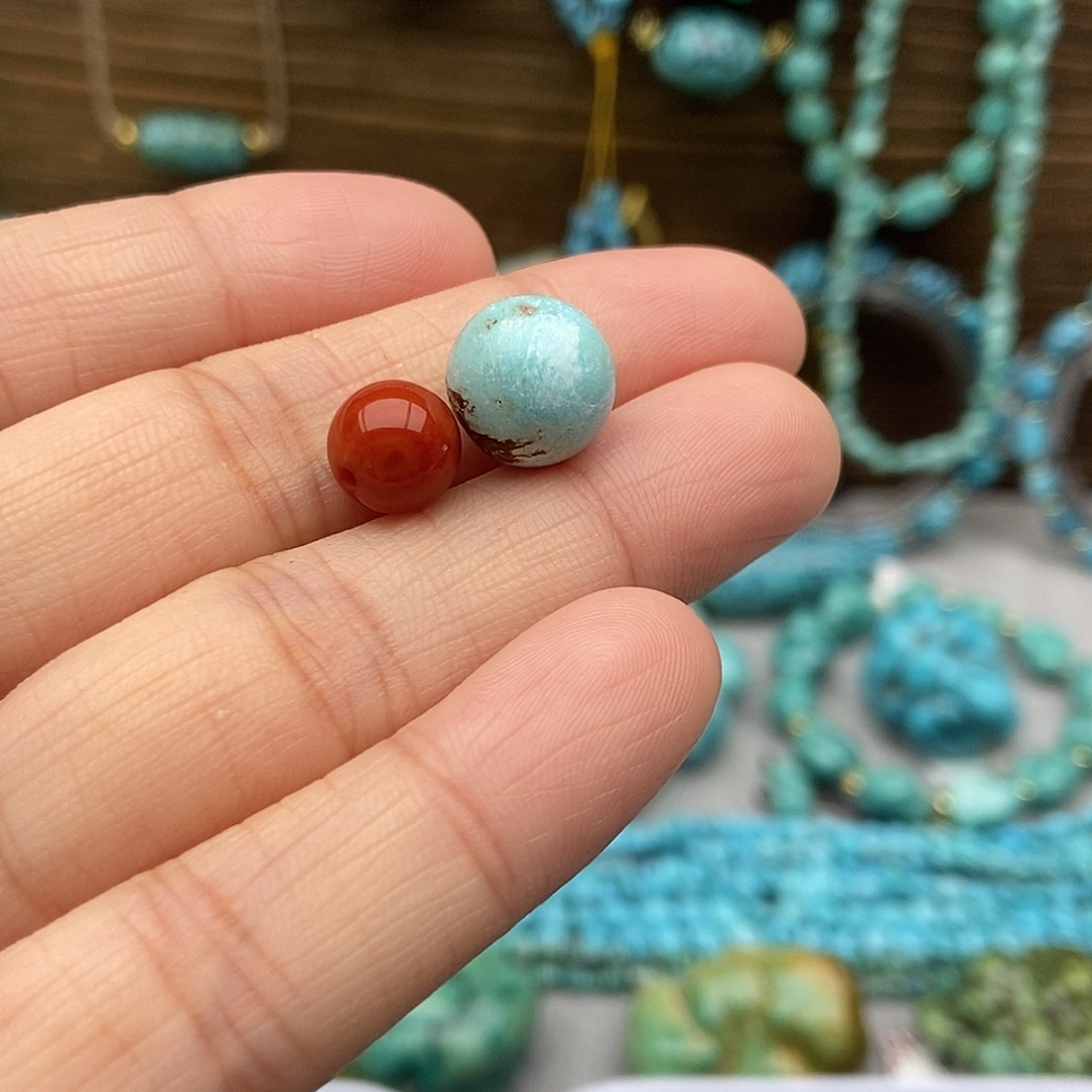 南红玛瑙未镶嵌圆珠