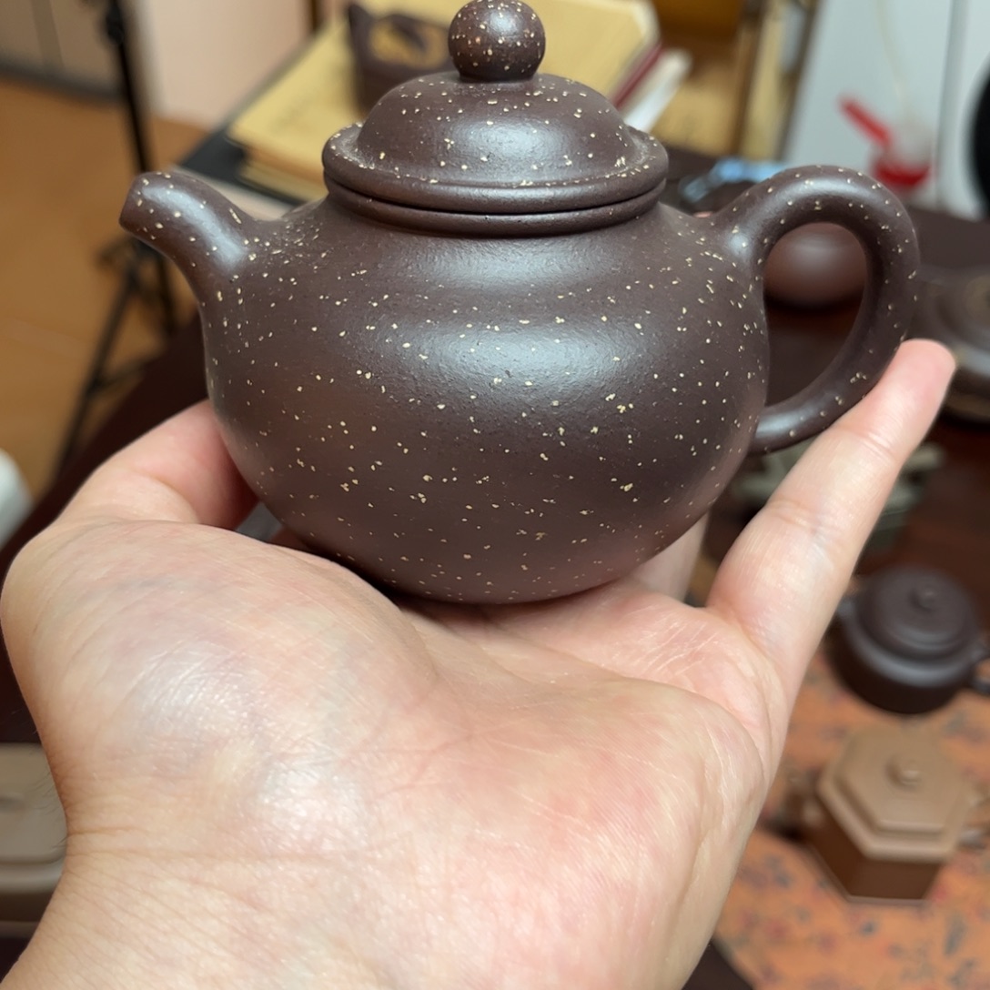 前***锦紫砂茶壶大亨掇球铺砂