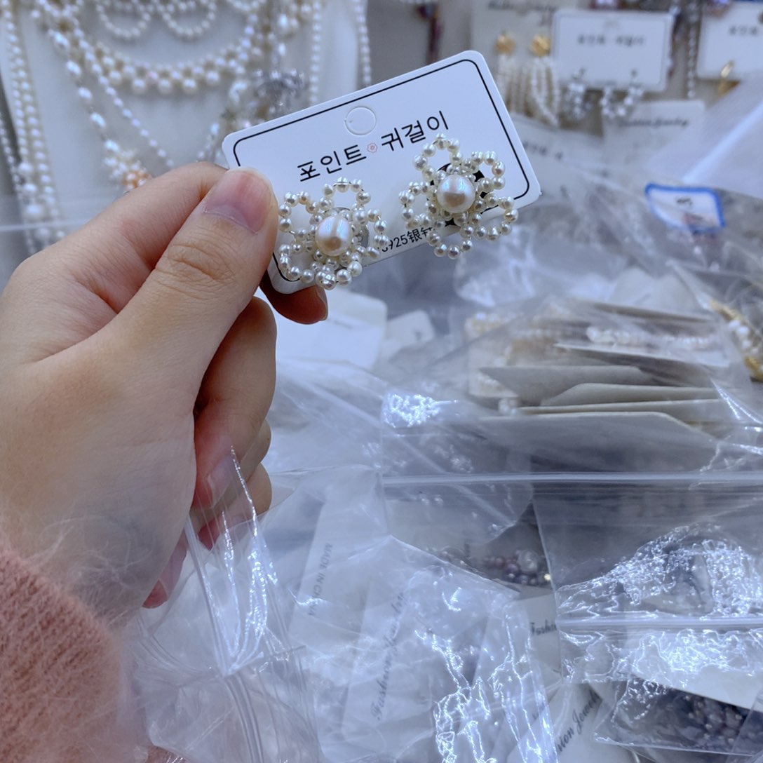 颈饰合金淡水珍珠