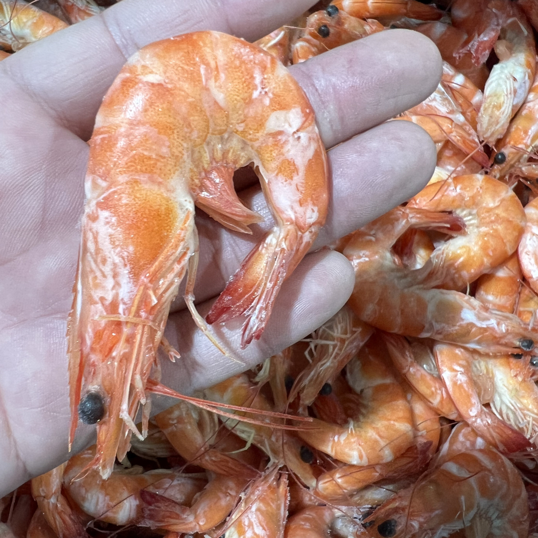 盐田熟虾 熟冻盐田虾 25-30条/斤  净3斤装（5盒） 