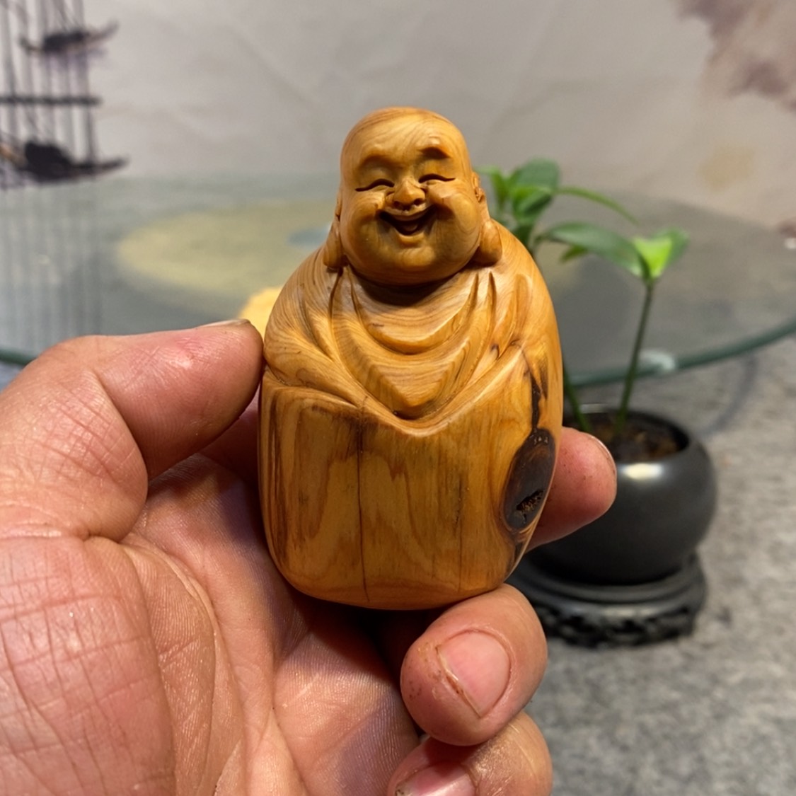 【闪购商品】柏木（崖柏）根雕木雕佛像工艺品摆件家居手把件