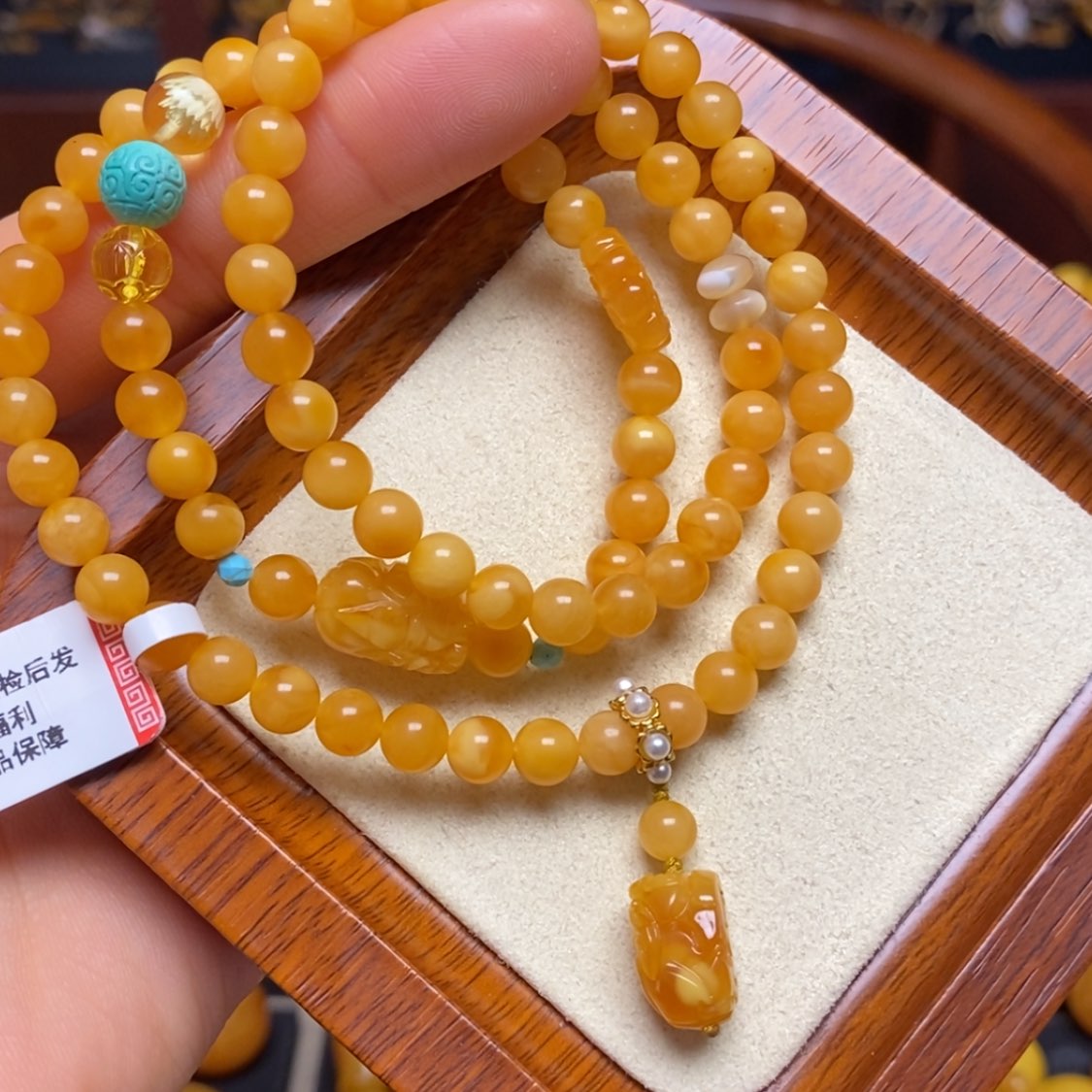 【闪购商品】蜜蜡手链未镶嵌手串