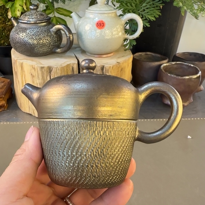 紫砂茶壶李为成柴烧壶