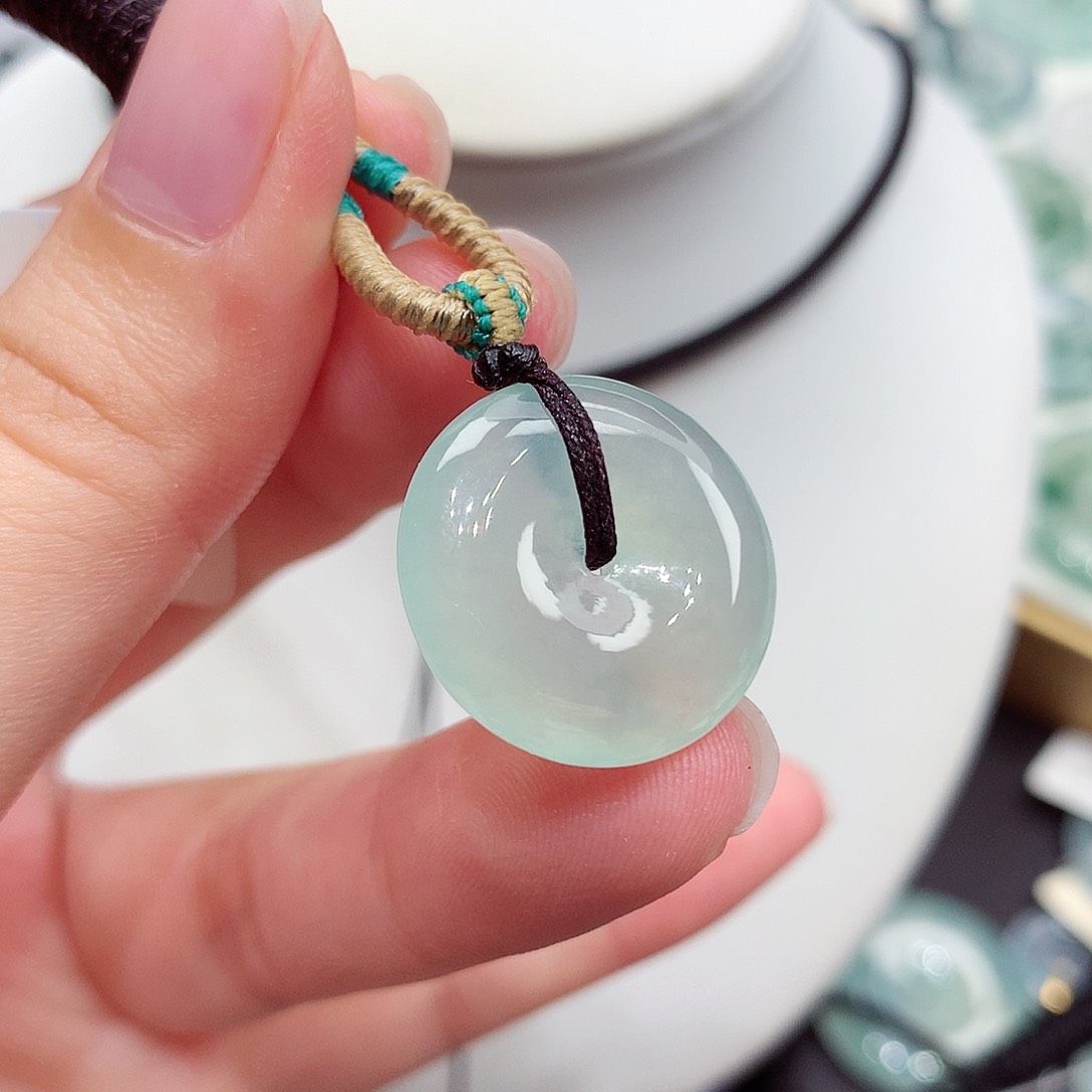 颈饰未镶嵌翡翠翡翠3，19.4/4.7