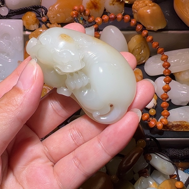 和田玉挂件未镶嵌T***-