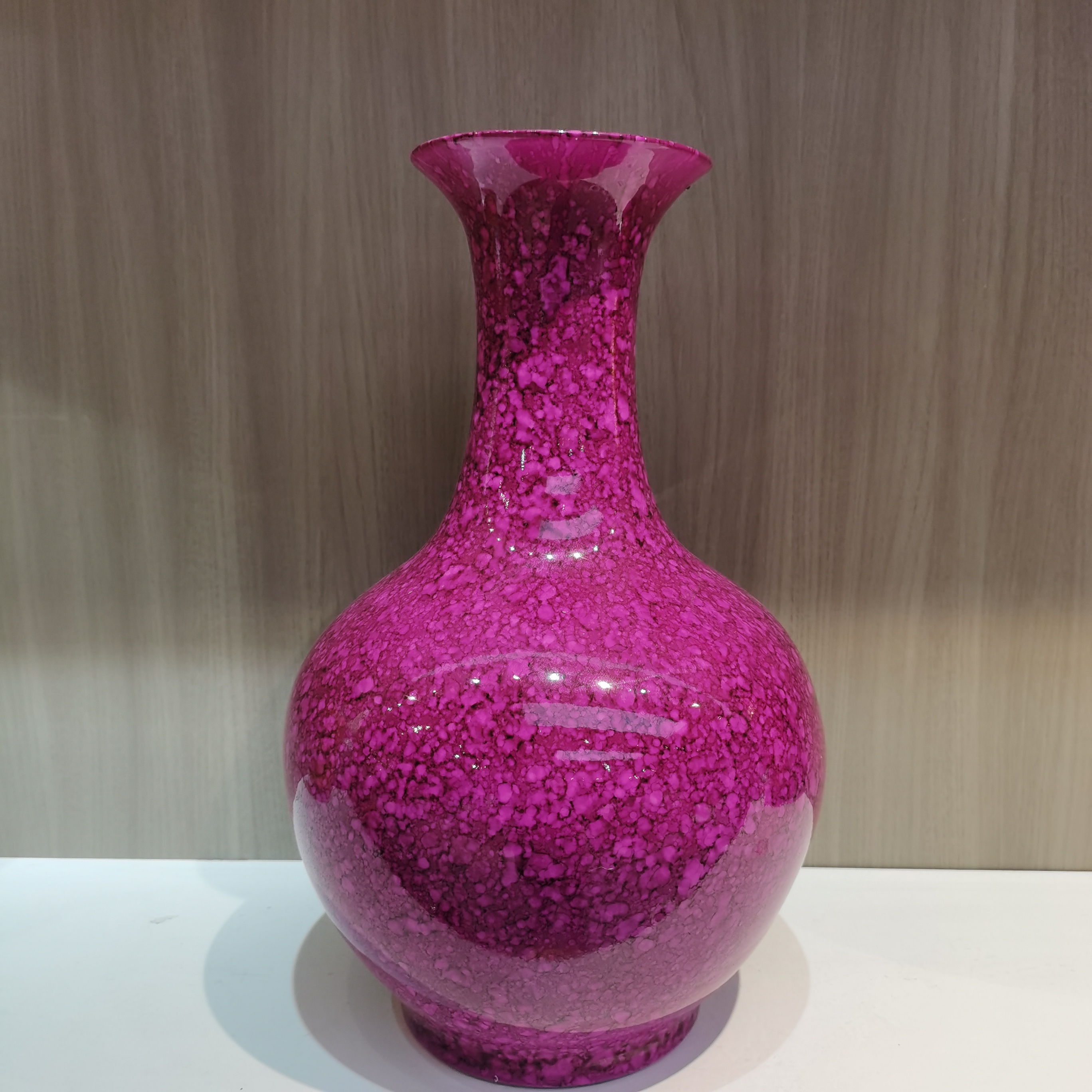 景德镇陶瓷花瓶窑变釉富贵紫赏瓶