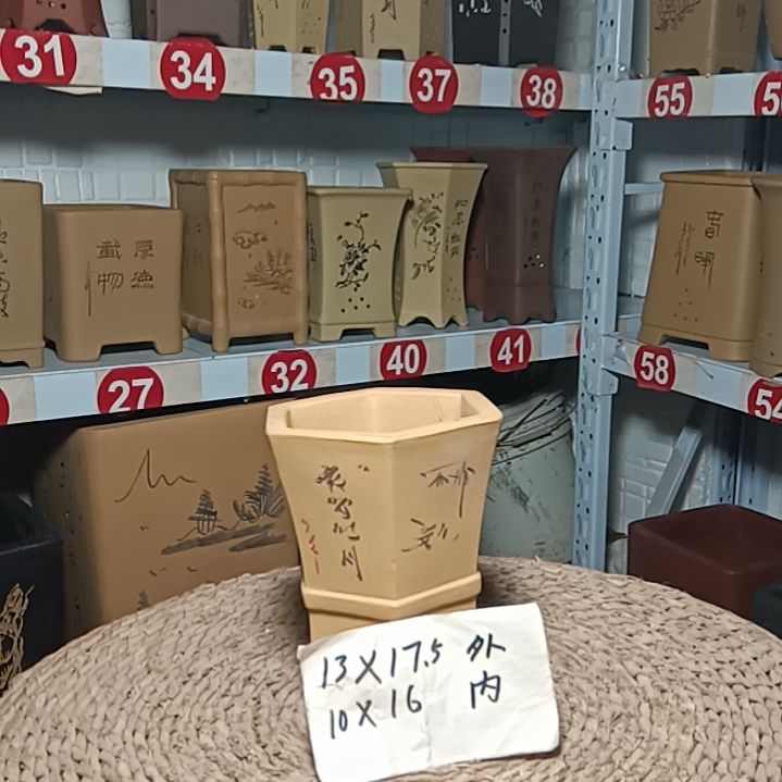 红陶多肉花盆#阳台盆景花盆#