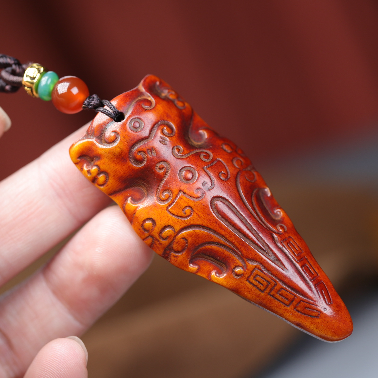 正宗开片包浆吊坠佛珠配饰吊坠挂件配饰