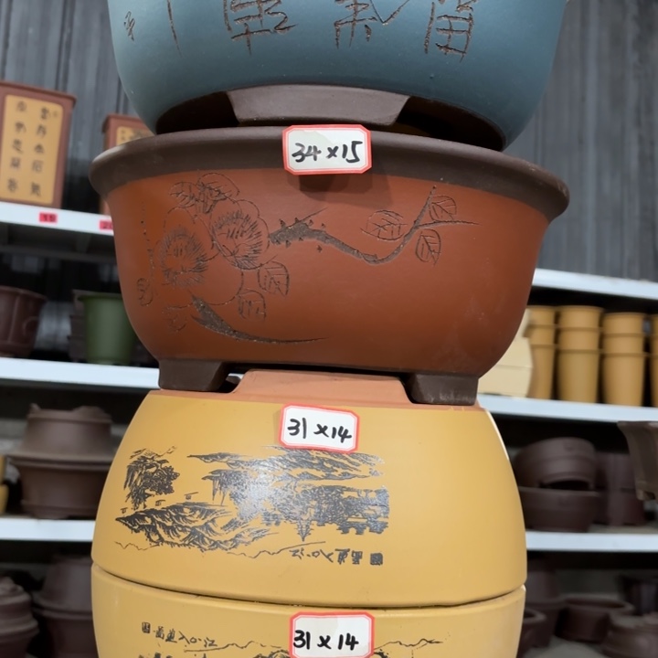 紫砂花盆               100-4