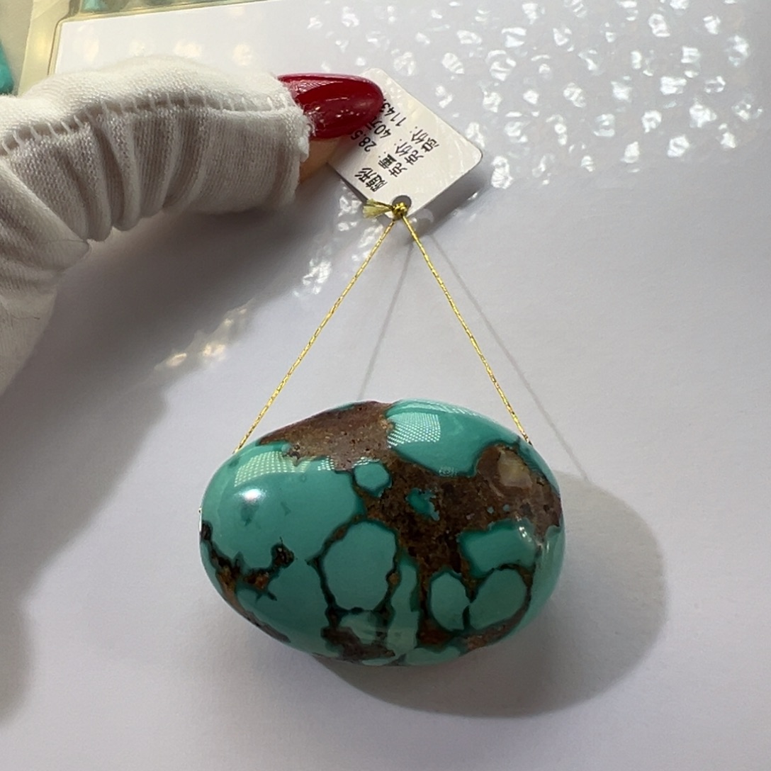 绿松石未镶嵌挂件