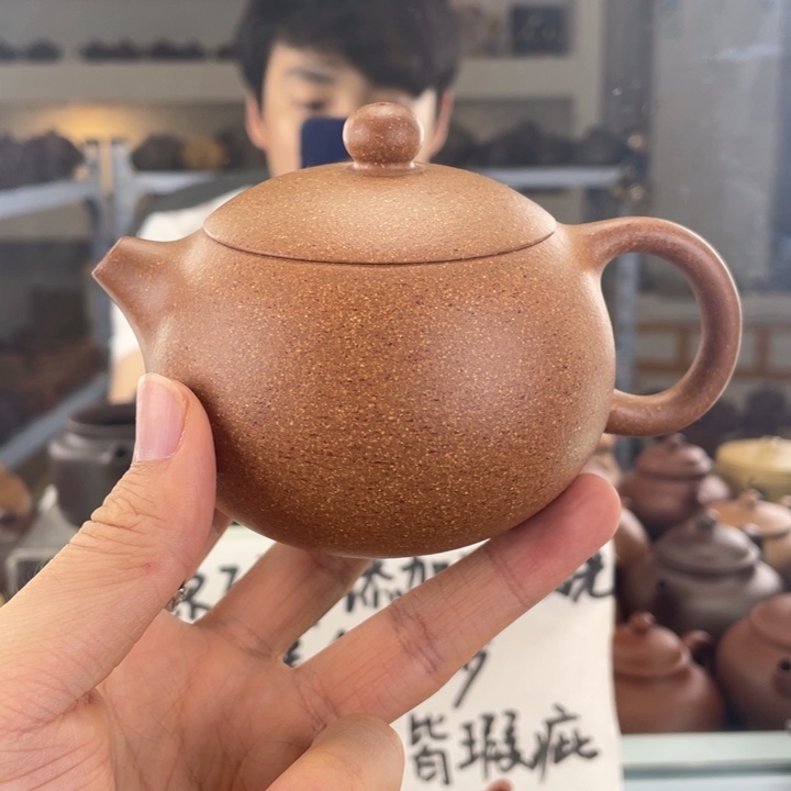 茶壶紫砂240cc黄降坡茶壶