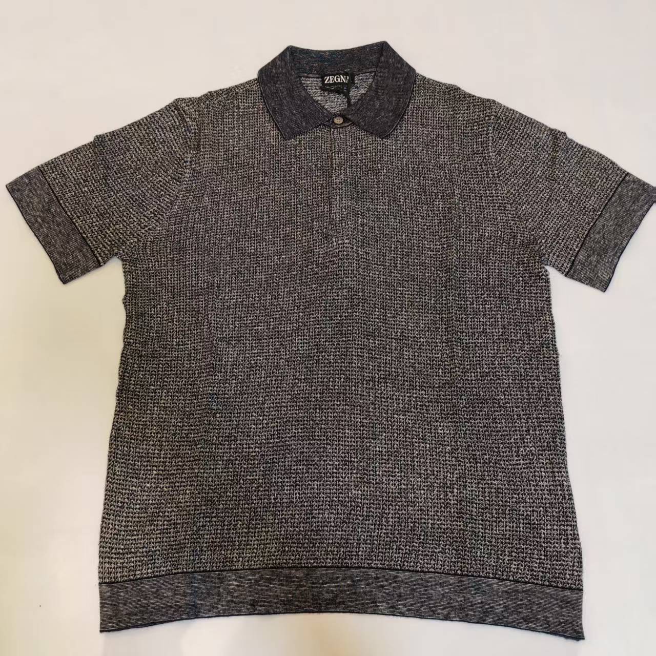 99新 ZEGNA 灰色polo衫  454