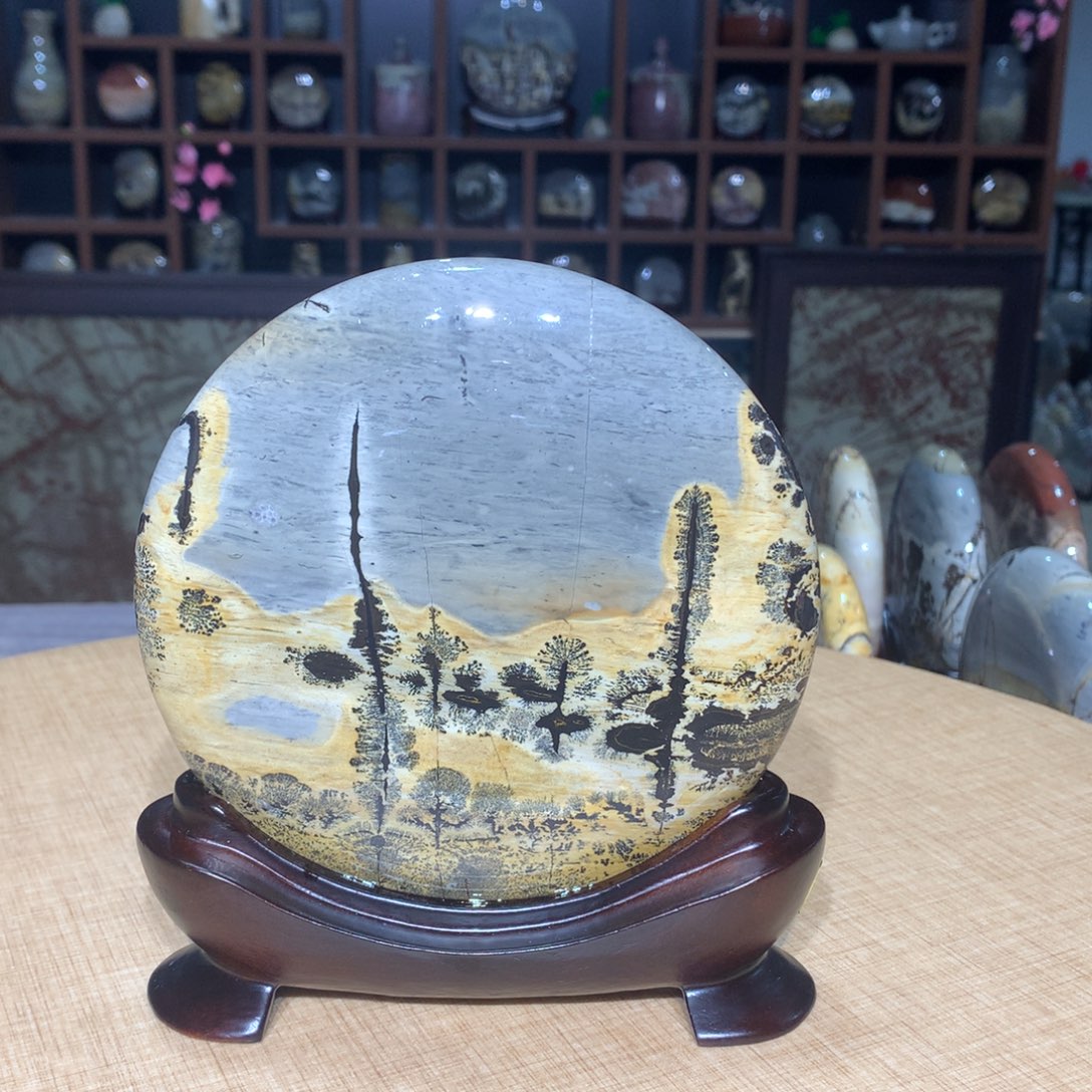 紫砂广西国画石，收藏观赏广西国画石，收藏观赏