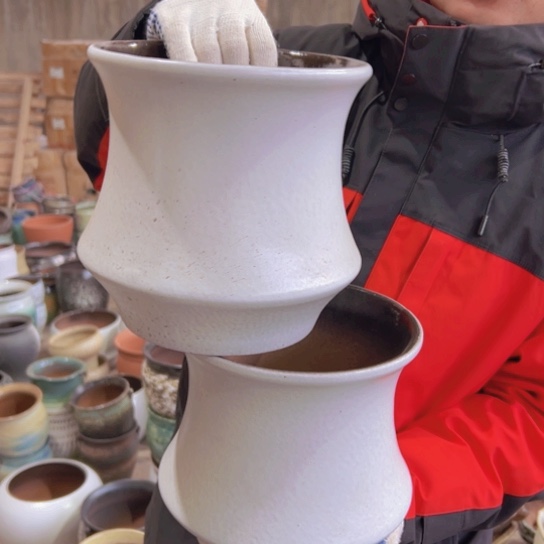 紫砂花盆高20口20————-