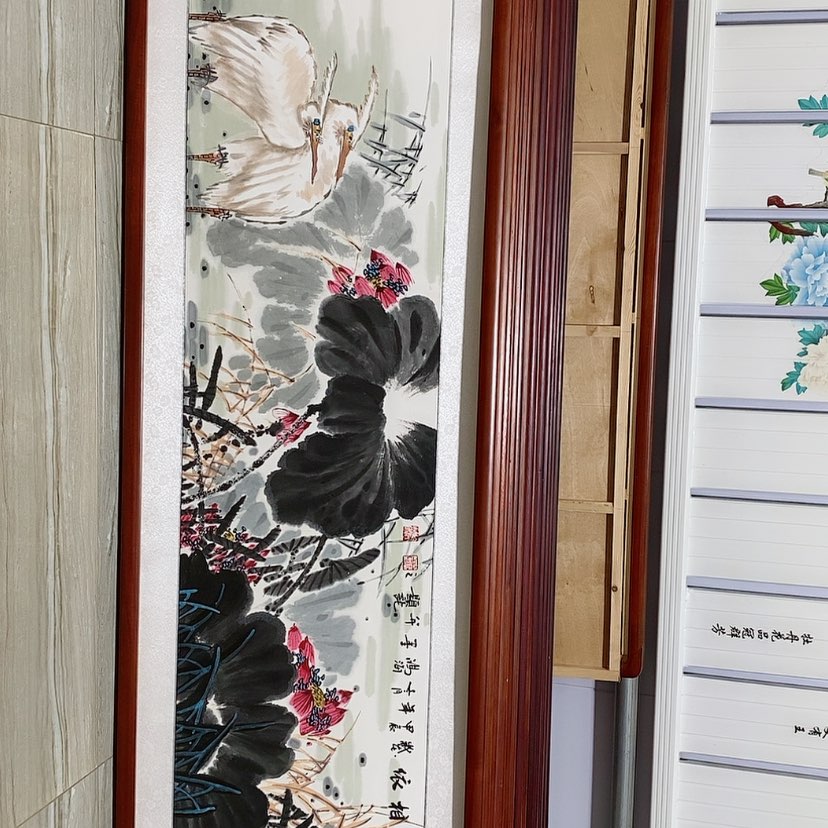 【闪购商品】国画书画作品带框165×50