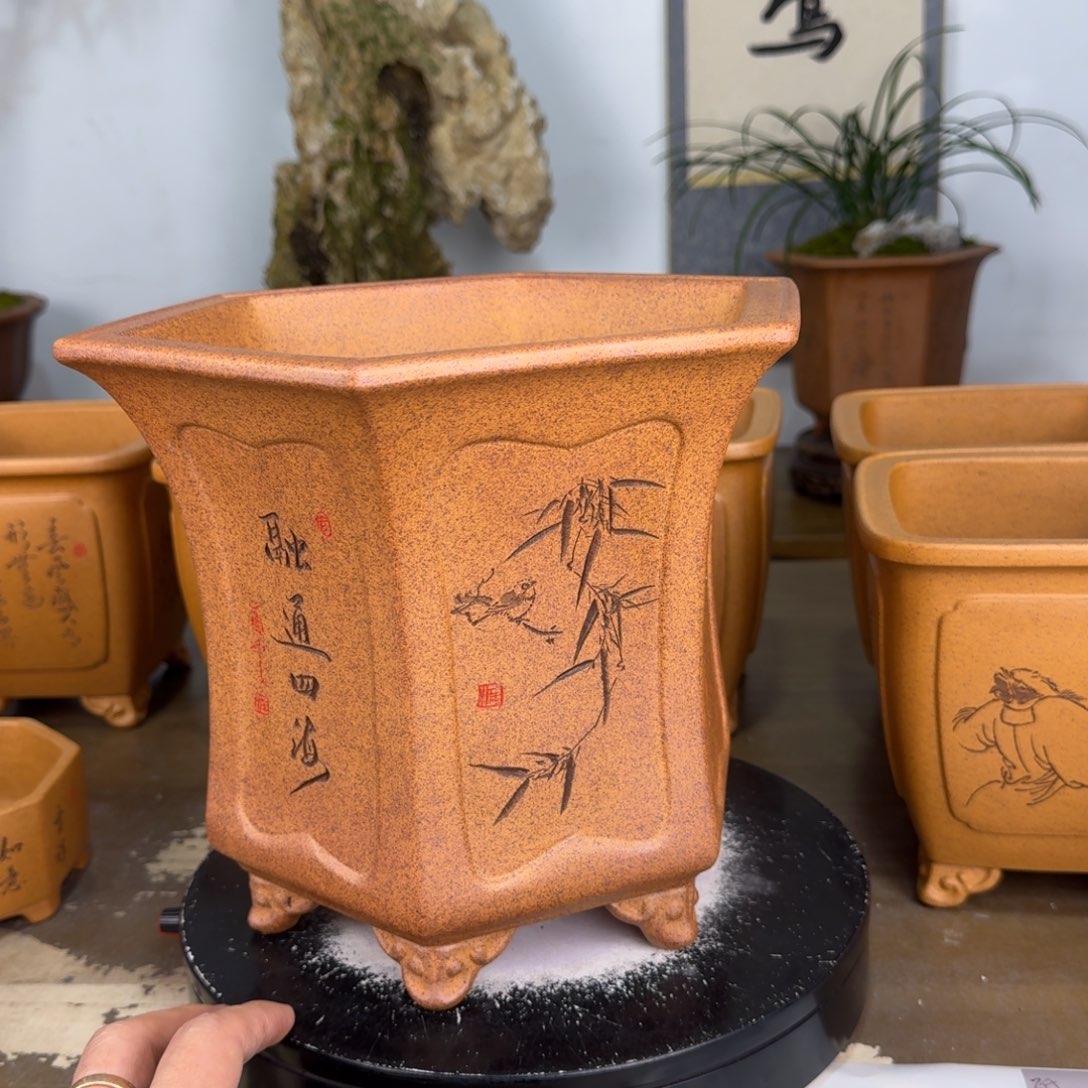 用***6紫砂花盆紫砂花盆