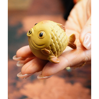 朱泥锦鲤香插招财创意香插