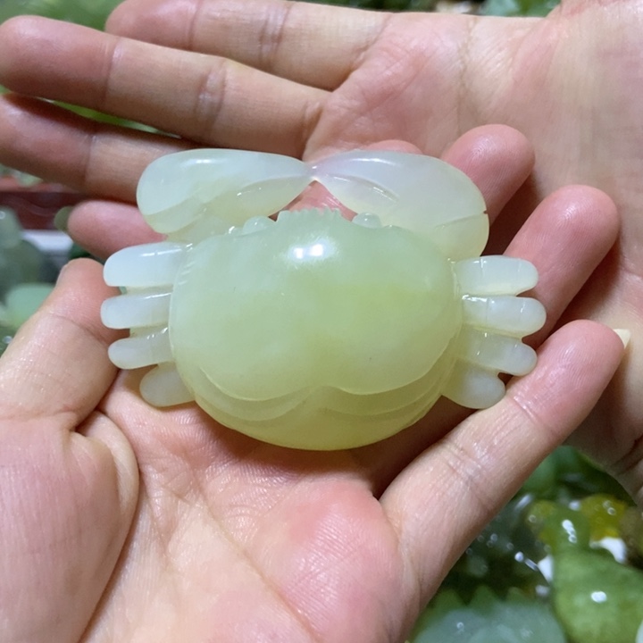 【闪购商品】蛇纹石玉把件未镶嵌