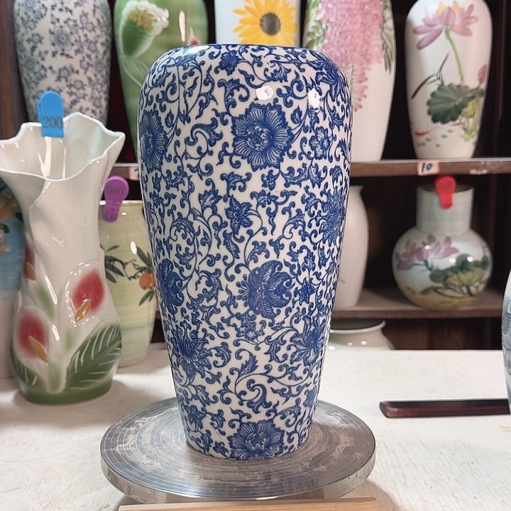 陶大萝卜青花子连陶瓷