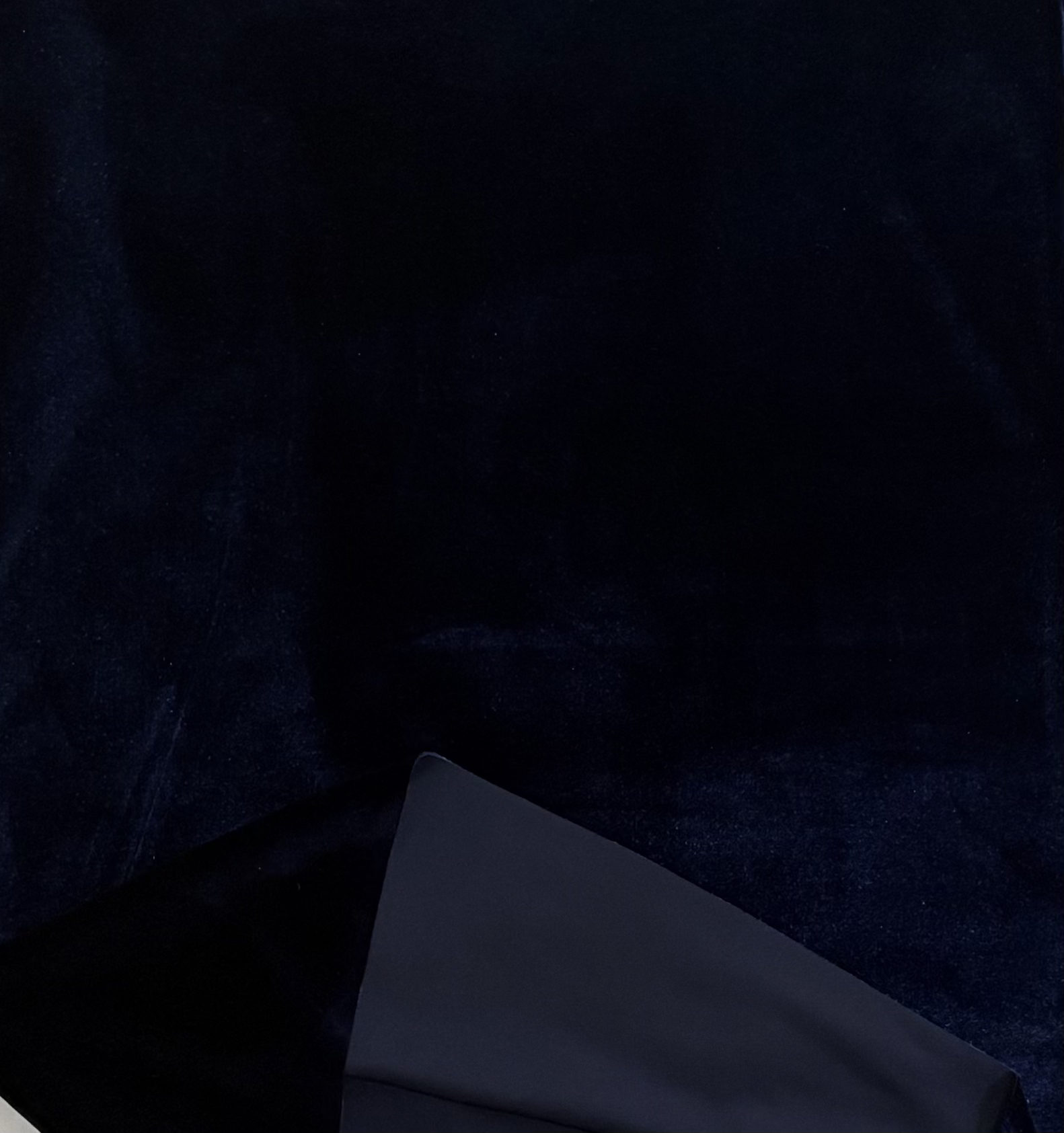 深蓝色真丝绒面料两米