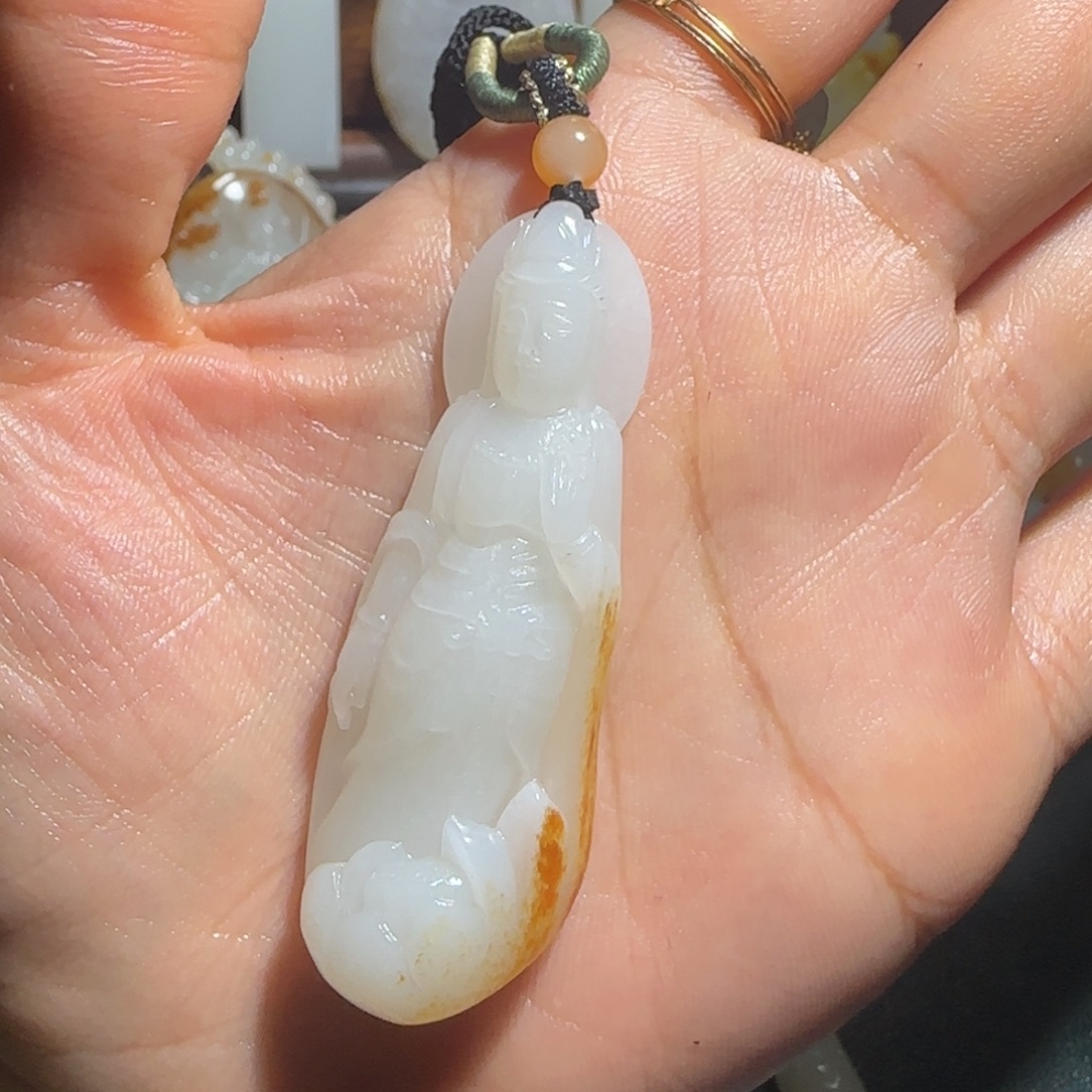 随***.和田玉未镶嵌挂件