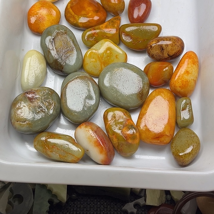 未镶嵌和田玉珠宝奇石战*红22个440元