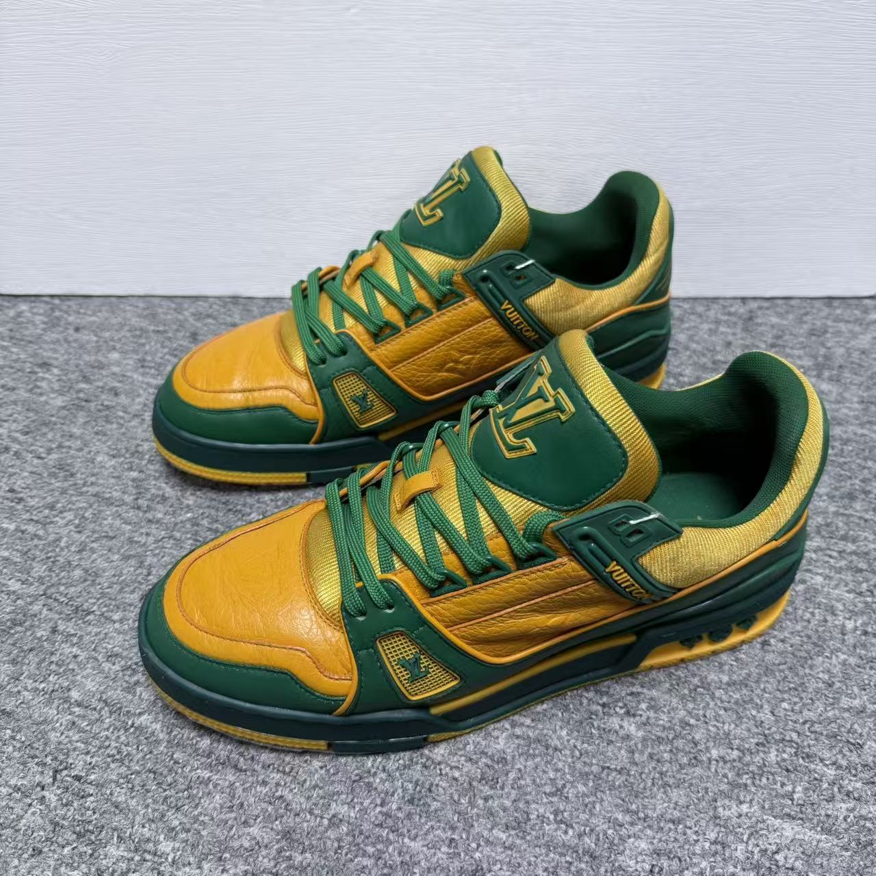 90新 LouisVuitton/路易威登 黄绿trainer板鞋41欧码 ddm3025