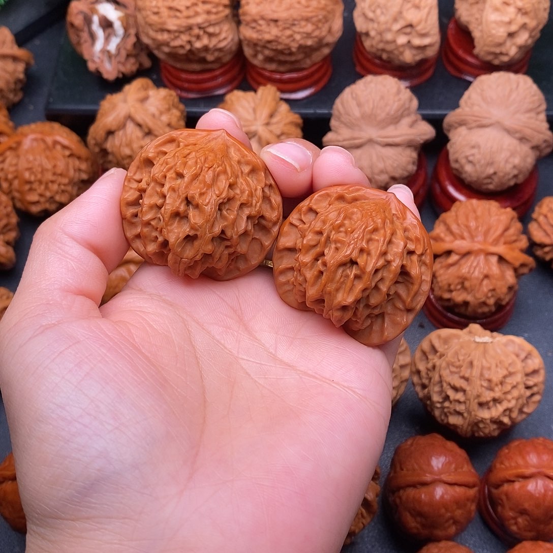 文玩核桃把件40公子帽