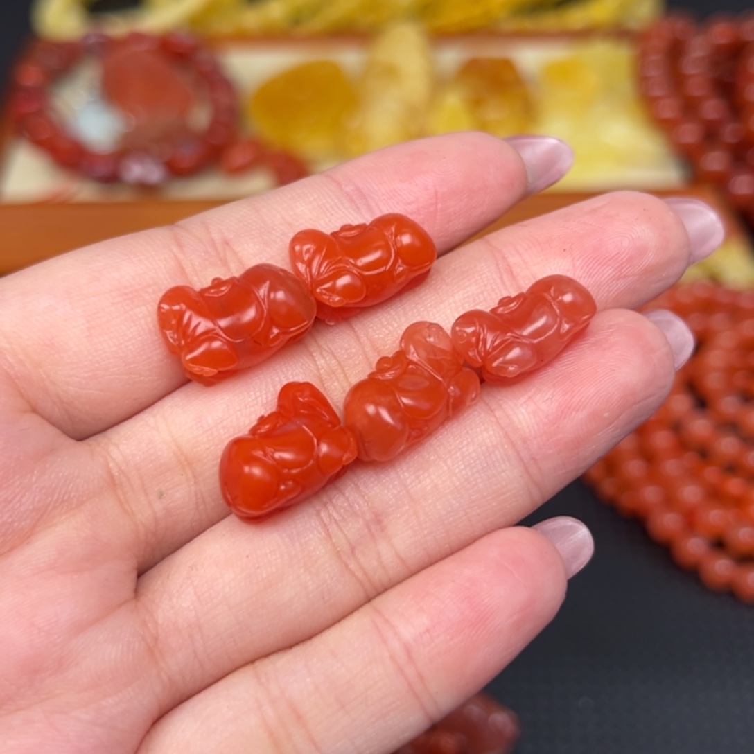 南红玛瑙未镶嵌吊坠(不含链)