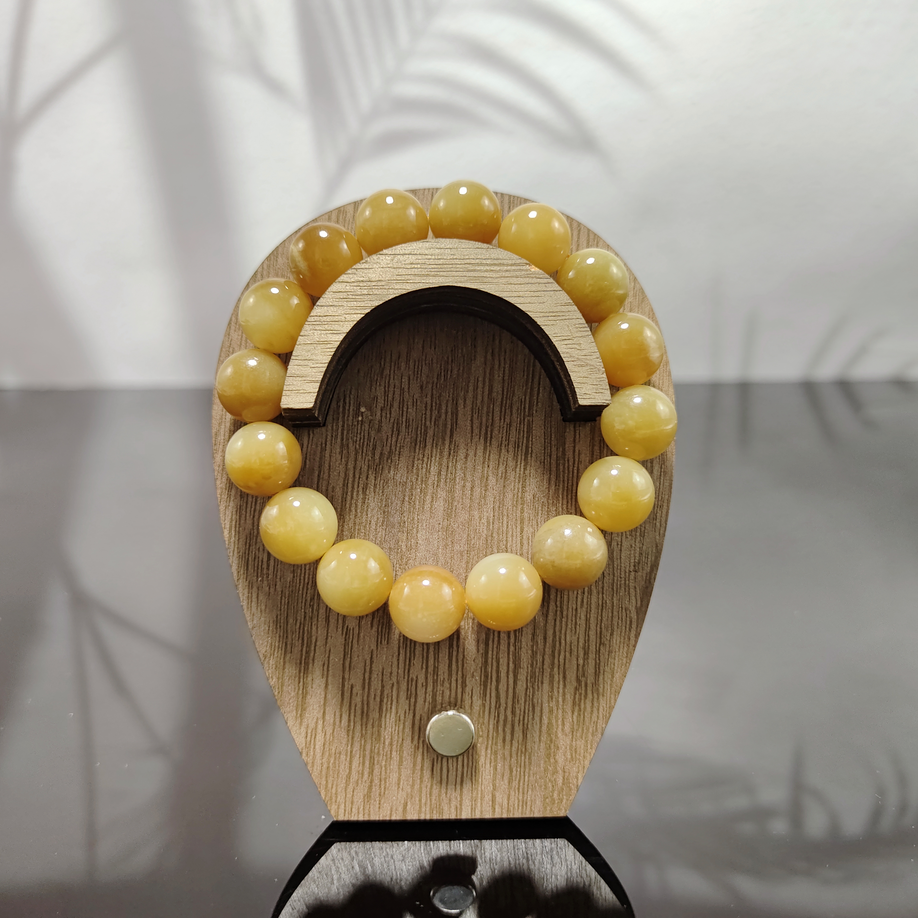 N和田玉圆珠手串（卡12）3888