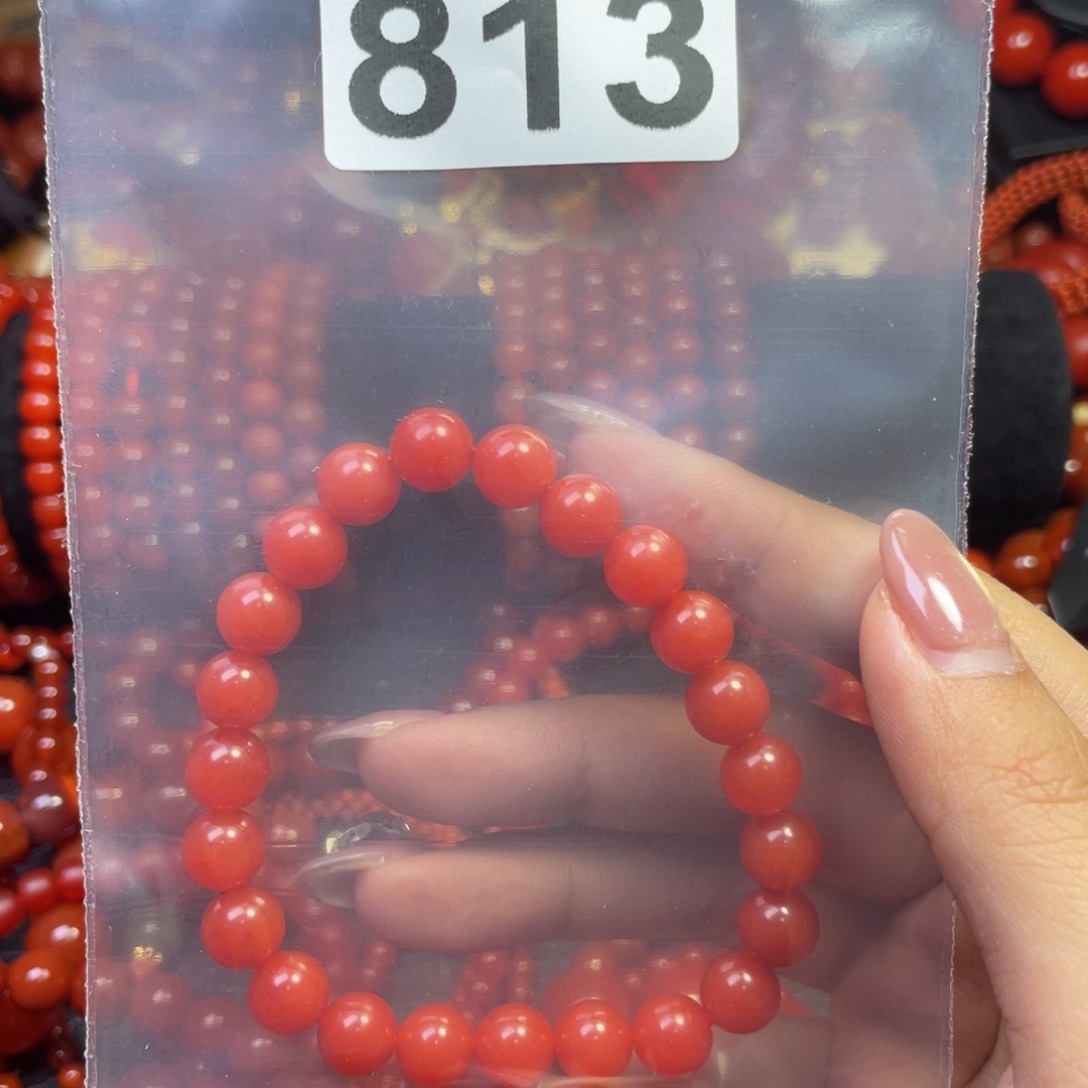 南红玛瑙手链未镶嵌H****a