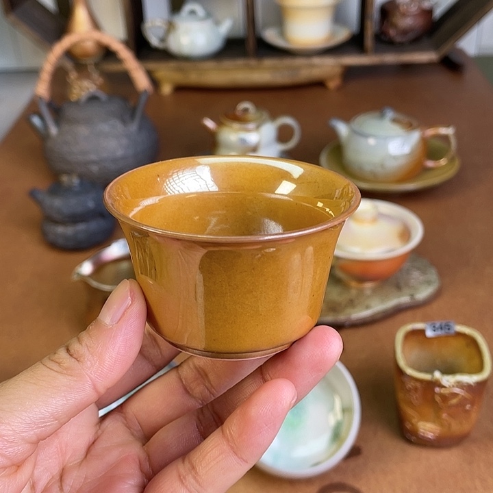 燃薪柴烧茶器志野杯