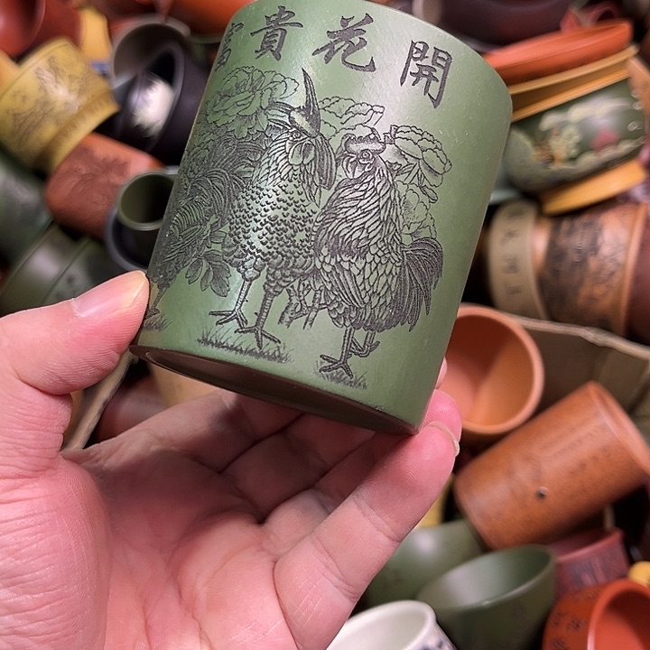 紫砂茶杯全手工紫砂主人杯