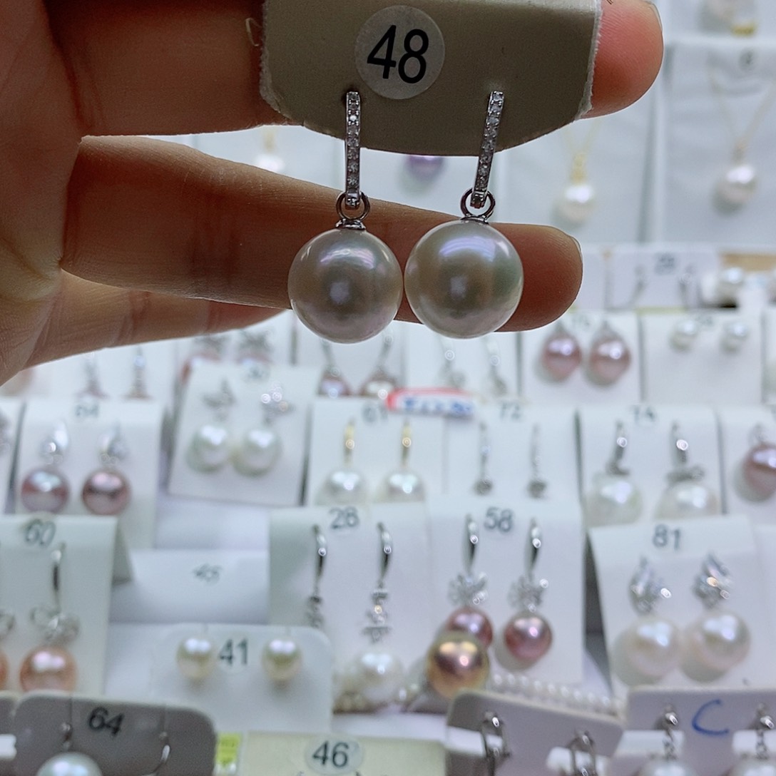 淡水珍珠银S925镶嵌吊坠(赠链)默**寞