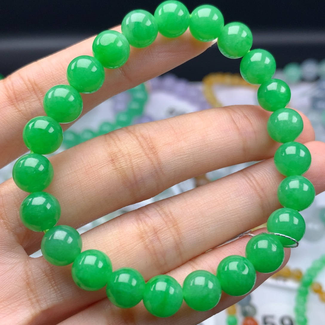 翡翠手链未镶嵌卡