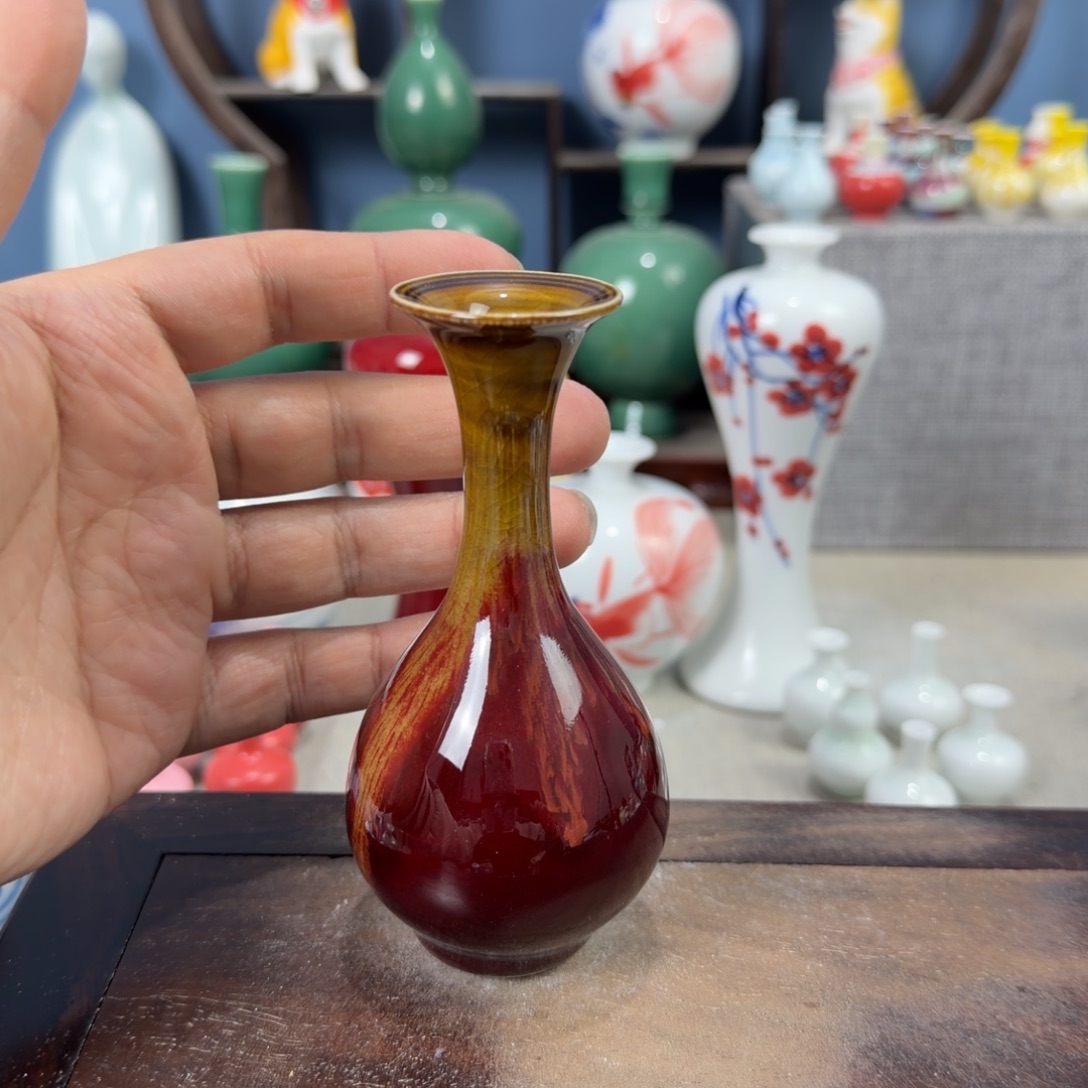 陶瓷手工小花器摆件