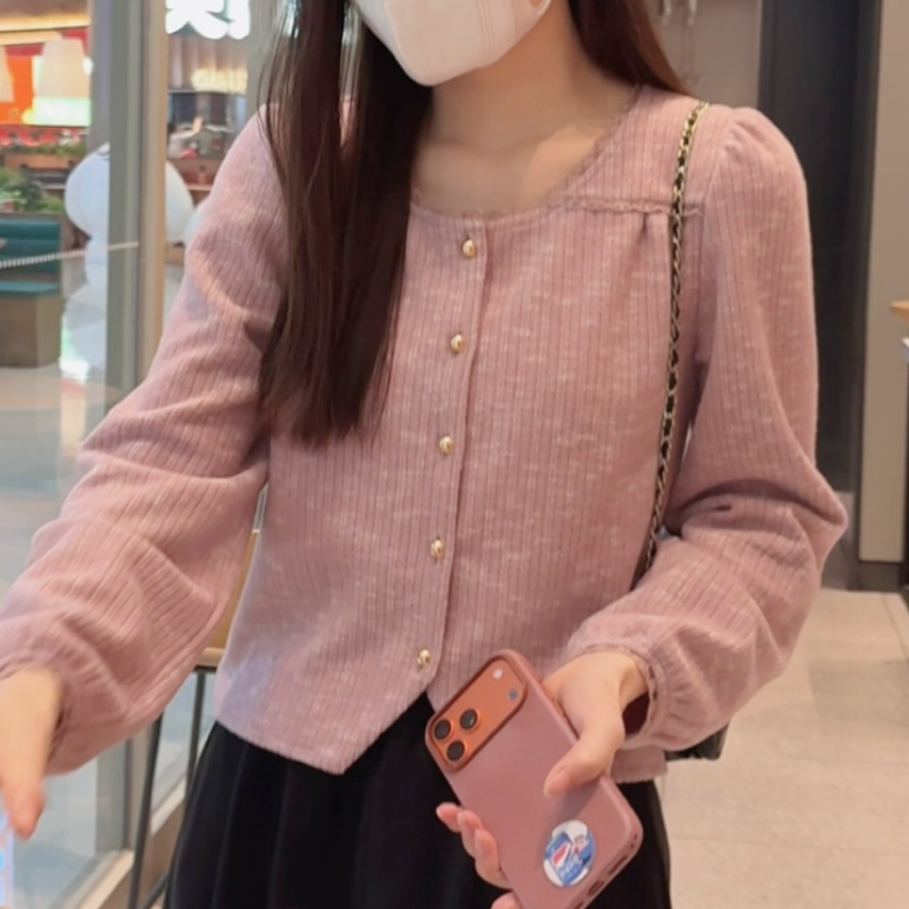 【大脸哈】2025秋冬新款温柔时尚百搭花边圆领打底衬衫女显瘦衬衣