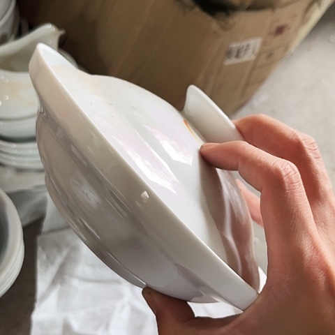 碗7.8寸盖碗一个陶瓷陶瓷