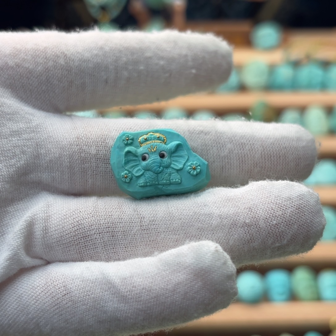 绿松石未镶嵌配饰