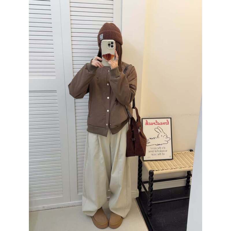 2025秋季秋冬新款轻量化气绒服外套棒球服日常通勤防风-U029