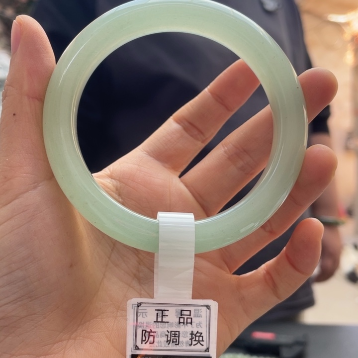 东陵石手镯未镶嵌东陵玉冰晴色60-61