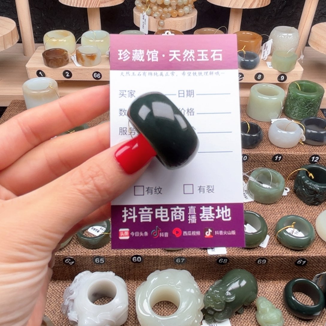 d***。和田玉未镶嵌戒指内径19.7