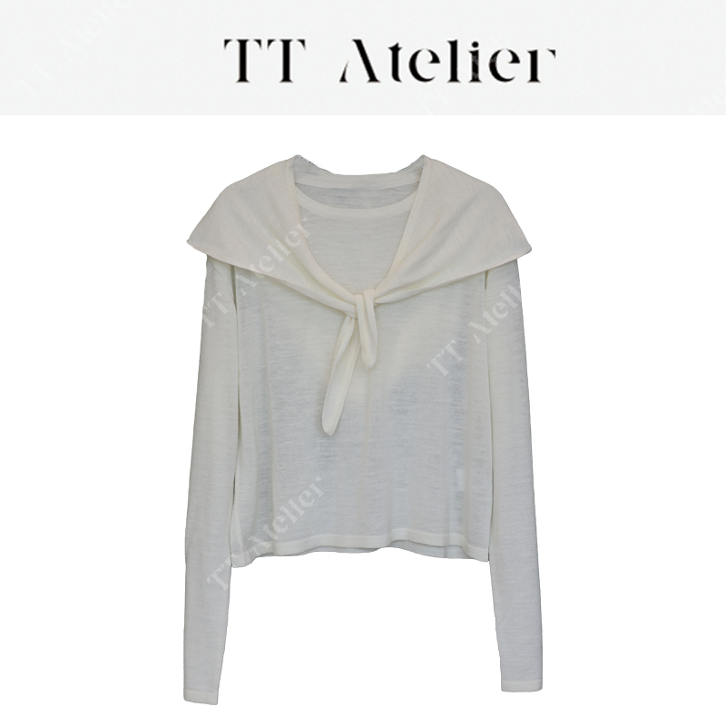 TT设计师【时光恋人】微透长袖打底两件套25年新款亚麻长袖TT250216