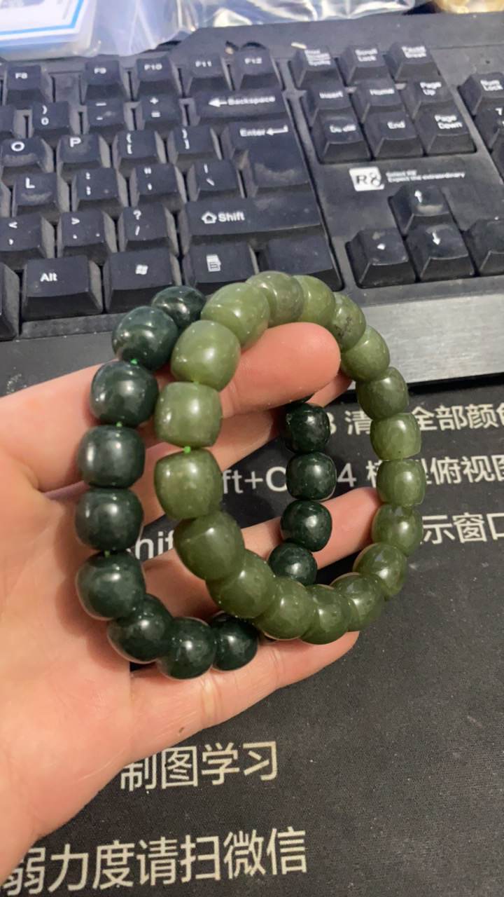 和田玉 手串卡12两条