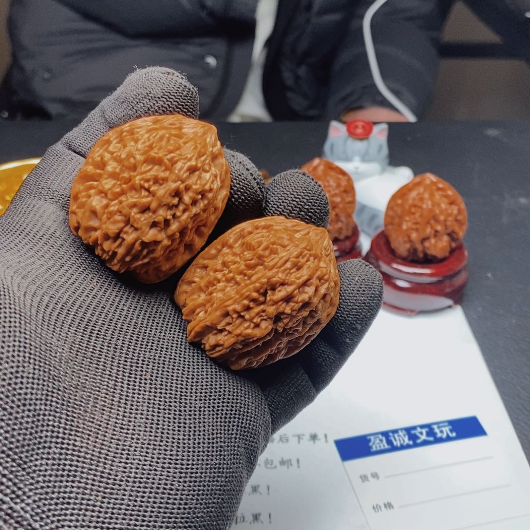 文玩核桃把件玉*768蒜头36