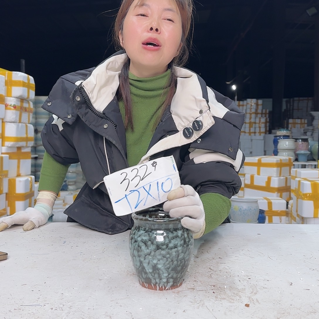 紫砂花盆云上花盆直播1222-332