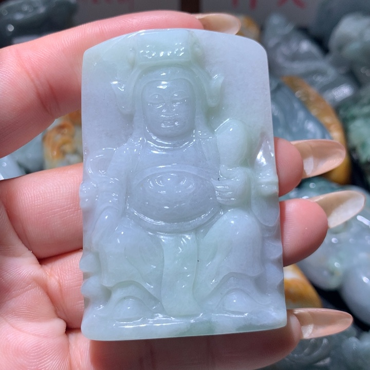 翡翠未镶嵌颈饰保真天然A货翡翠